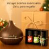 Difusor de Aromas Ultrasónico Bonelup – Humidificador 500 ml con Luz LED y Apagado Automático – Aromaterapia para Hogar y Oficina