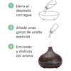 Difusor de Aromas Ultrasónico Bonelup – Humidificador 500 ml con Luz LED y Apagado Automático – Aromaterapia para Hogar y Oficina